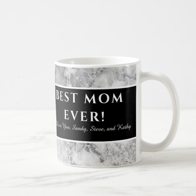 Mug Moderne violet "Meilleure maman jamais" Mère Appré (Droite)