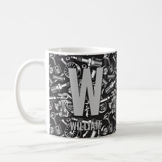 Mug Modifier le nom d'ajout initial Pièces de voiture  (Gauche)
