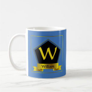 Mug Modifier le nom de l'ajout initial, ruban bouclier
