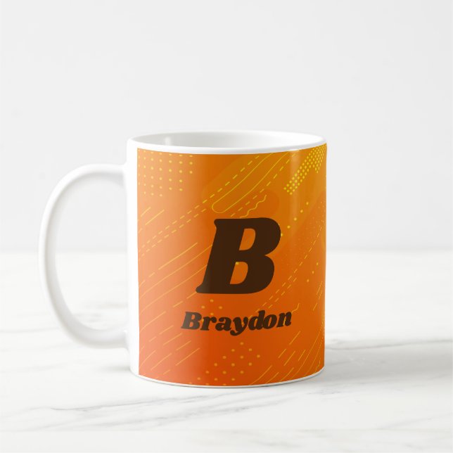 Mug Modifier le nom initial Ajouter le nom Orange jaun (Gauche)