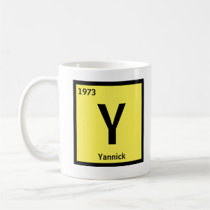 Mug Modifier le nom initial Année Tableau périodique X