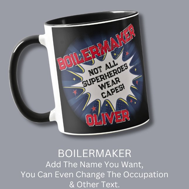 Mug Modifier le nom Texte, BOILERMAKER, pas tous les s (Créateur téléchargé)