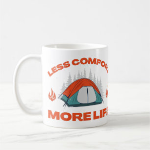 Mug MOINS DE CONFORT PLUS DE VIE séjour camping