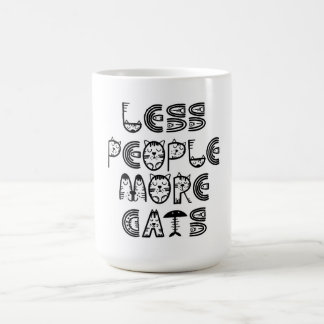Mug Moins de gens, plus de chats
