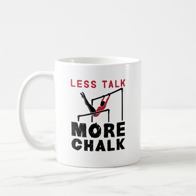 Mug Moins de parler Plus de Chalk Gymnastique (Gauche)