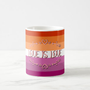 Mug Mois de la Fierté Lesbienne L'amour est Amour