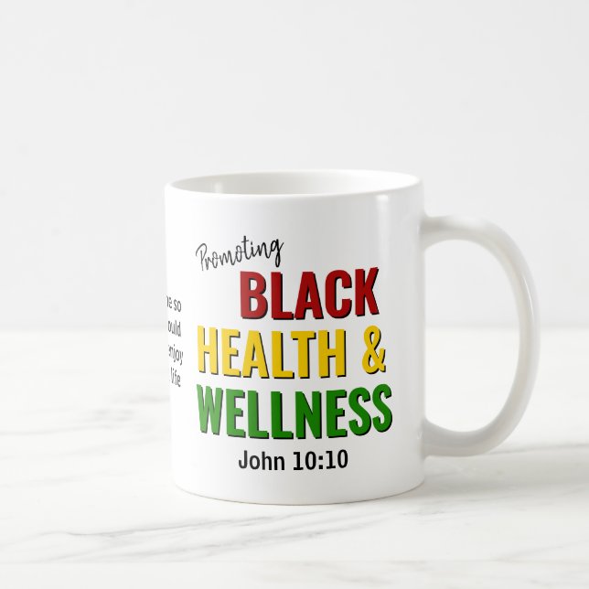 Mug Mois de l'histoire noire Monogramme santé et bien- (Droite)