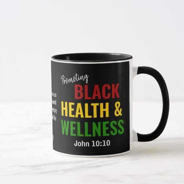 Mug Mois de l'histoire noire Santé et bien-être Christ (Droite)