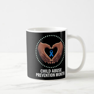 Mug Mois de prévention de l'enfance Ruban bleu de sens