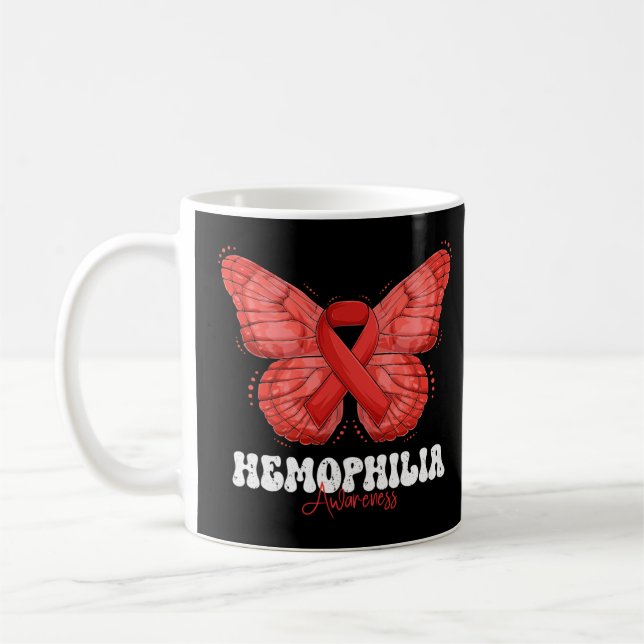 Mug Mois de sensibilisation à l'hémophilie Beurre à ru (Gauche)