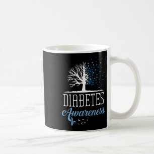 Mug Mois de sensibilisation au diabète Papillon Vintag