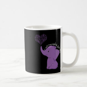 Mug Mois de sensibilisation Je termine éléphant ruban 