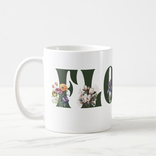 Mug Mois des fleurs en fleurs (Gauche)