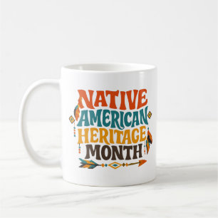 Mug Mois du patrimoine amérindien rétro groovy