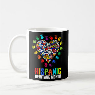 Mug Mois du patrimoine hispanique Coeur Met tout Cou l