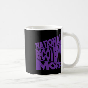 Mug Mois national de récupération Conception de la typ
