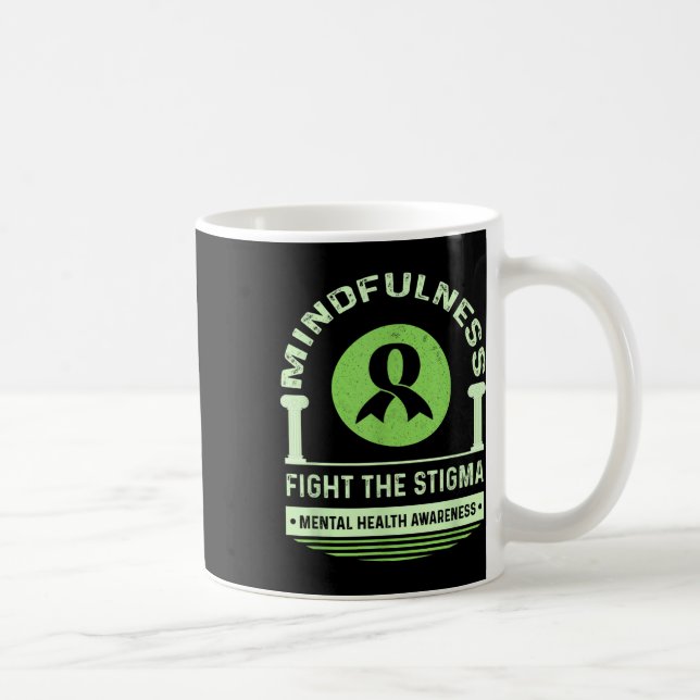 Mug Mois vert de sensibilisation à la santé mentale Lu (Droite)