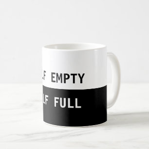 Mug Moitié vide moitié pleine boîte à café