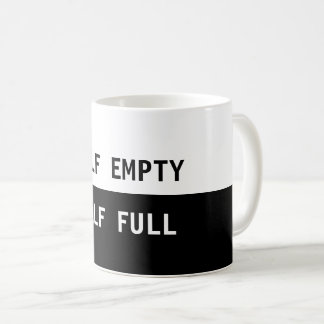 Mug Moitié vide moitié pleine boîte à café