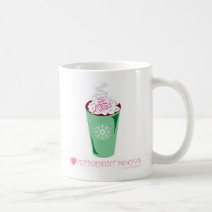 Mug Moka de menthe poivrée de vacances
