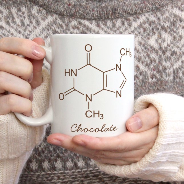 Mug Molécule de chocolat personnalisée (Créateur téléchargé)