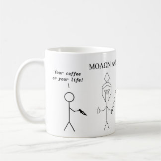 Mug Molon Labe, Grec Sparte - Venez Et Prenez Mon Café