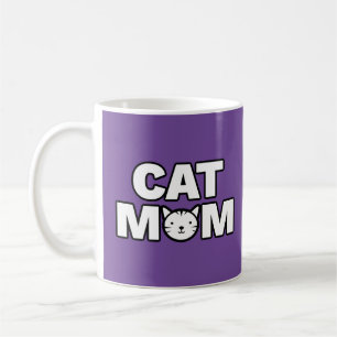 Mug MOM CAT (violet)