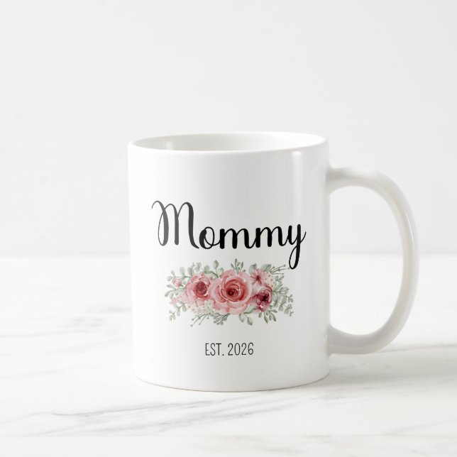 Mug Mom Est 2026 Promoted To Mommy Mama Pregnancy (Droite)