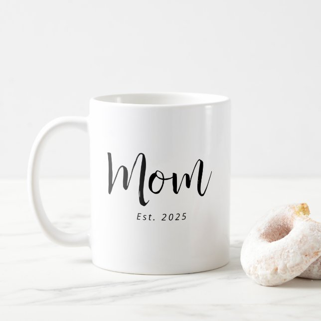 Mug Mom Established New Mom Gift (Avec donut)