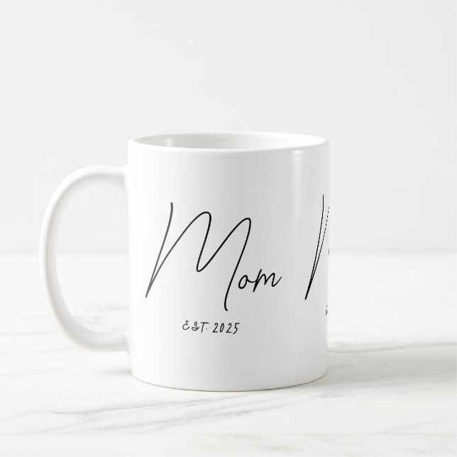 Mug Mom Established New Mom Gift  (Gauche)