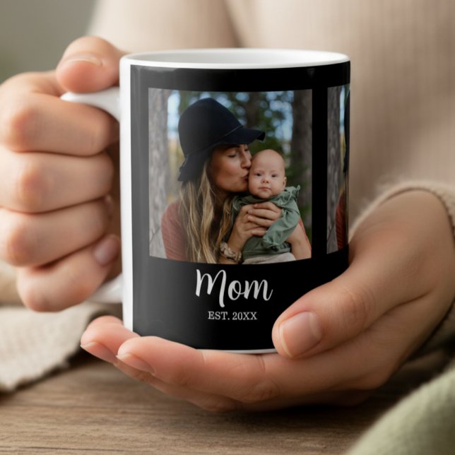 Mug Mom Established Script Black Photo  (Créateur téléchargé)