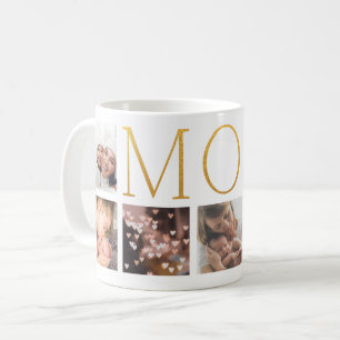 Mug MOM Gold Foil texte moderne élégant Multi 7 Photo