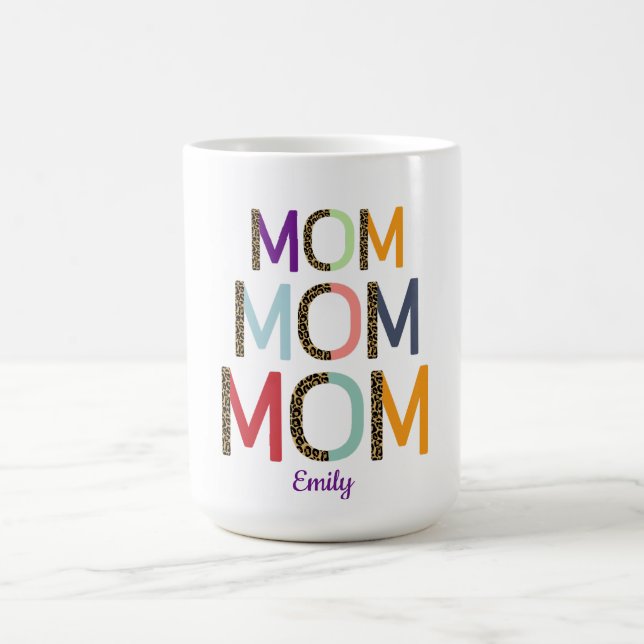 Mug MOM Personalized Name Elegant White  (Centre)