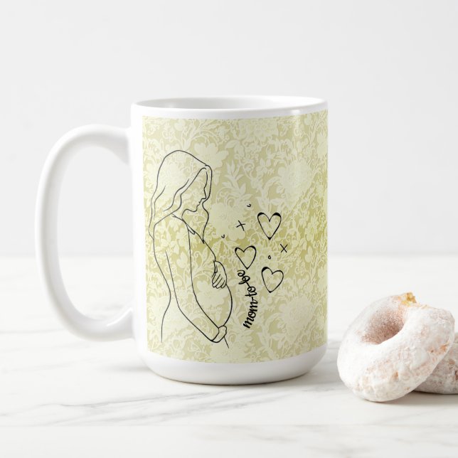 Mug Mom-to-be Faux Lace (Avec donut)