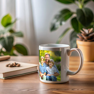 Mug Moments de papa chéri : Photo personnalisée