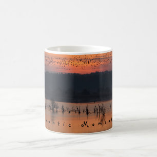 Mug Moments romantiques Oiseaux au lever du soleil pho