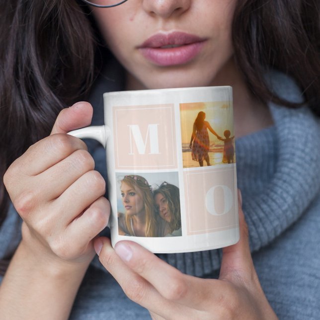 Mug Mommy photo collage Fête des mères (Créateur téléchargé)