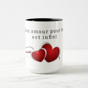 Mug Mon amour pour toi est infini.
