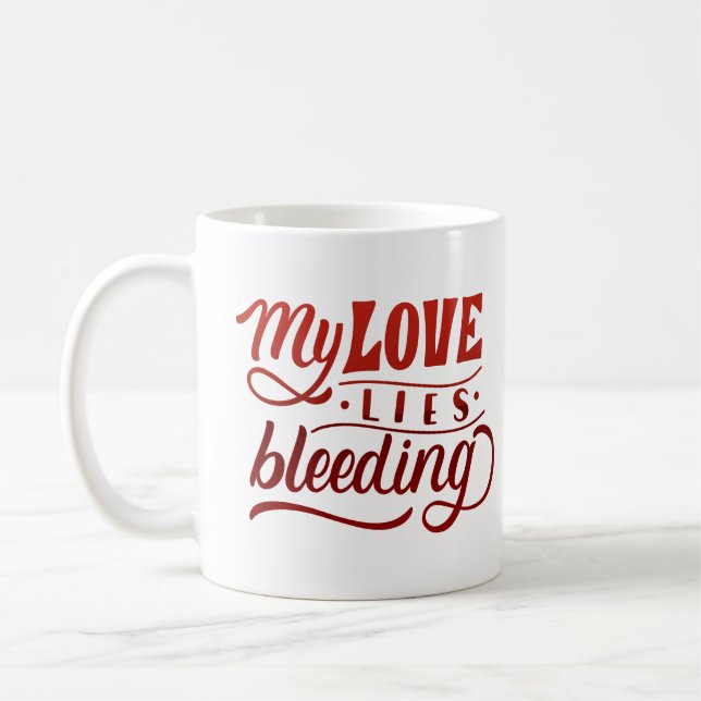 Mug mon amour saigne (Gauche)