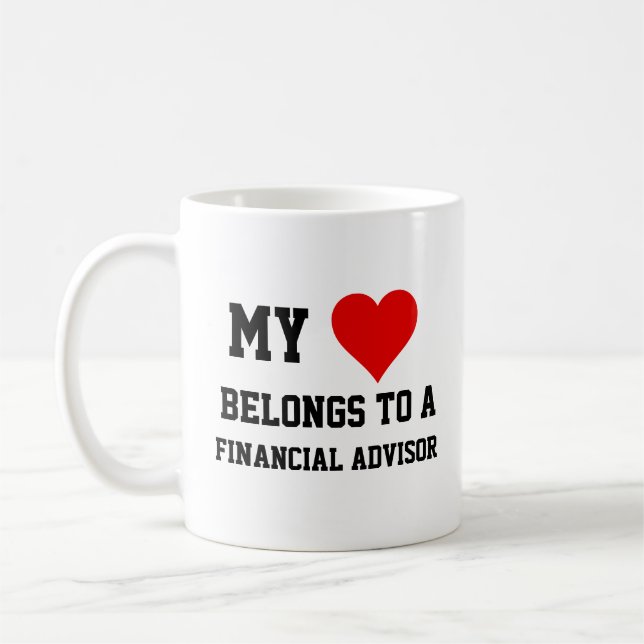 Mug Mon Appartenance À Un Conseiller Financier (Gauche)