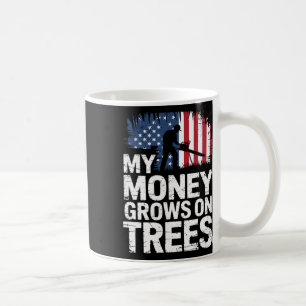 Mug Mon argent pousse sur les arbres Arboriste de drap