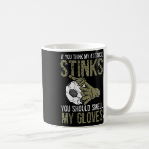 Mug Mon attitude pue Gants Footbyll de football Gardie