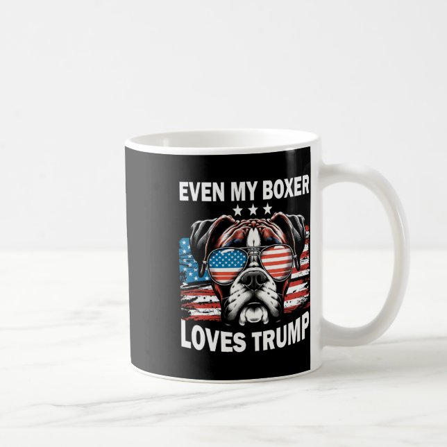 Mug Mon boxeur aime Trump (Droite)