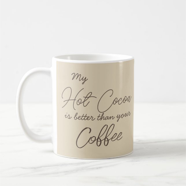 Mug Mon cacao chaud est meilleur que votre script de c (Gauche)