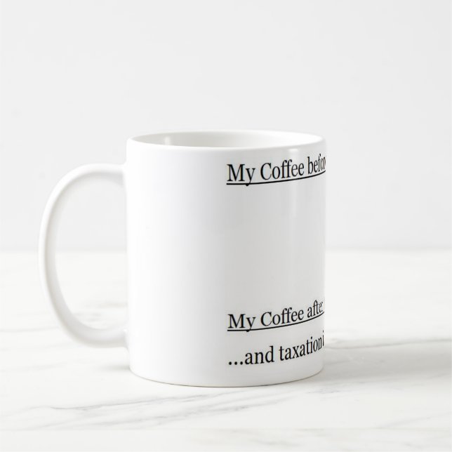 Mug Mon café et impôts (Gauche)
