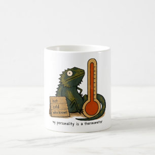 Mug Mon caractère est un thermomètre Bearded Dragon Ar