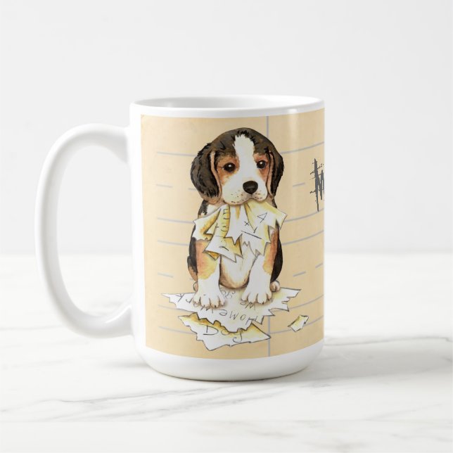 Mug Mon cerveau mange mes devoirs (Gauche)