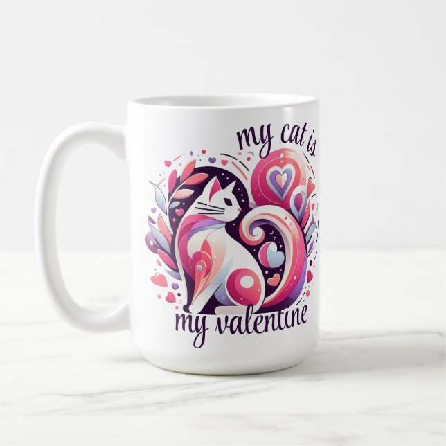 Mug Mon chat est ma Saint Valentin (Gauche)
