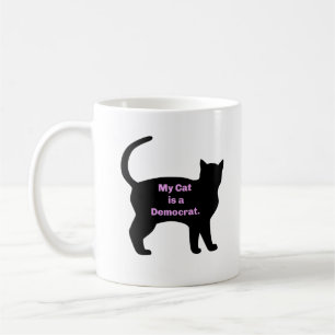 Mug Mon chat est un démocrate