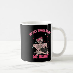 Mug Mon chat n'a jamais brisé mon cœur Funny Anti Sain